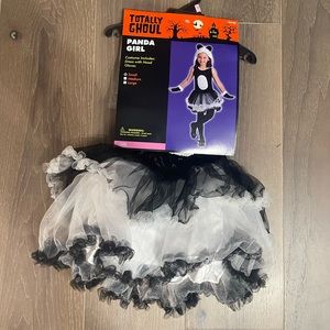 Totally ghoul panda girl child costume. Nwt. Small